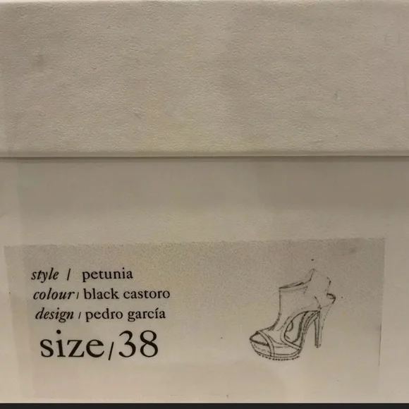 Pedro Garcia Petunia Perforated Suede Sandal Black - Picture 11 of 11